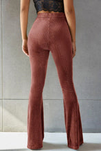 Load image into Gallery viewer, Ribbed High Waist Flare Pants