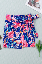 Load image into Gallery viewer, Floral Tied Mini Skirt