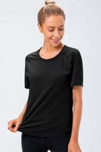 Load image into Gallery viewer, Round Neck Raglan Sleeve Active Tee