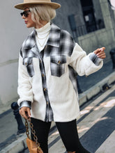 Load image into Gallery viewer, Plaid Collared Neck Button Down Jacket