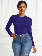 Load image into Gallery viewer, Round Neck Long Sleeve Bodysuit