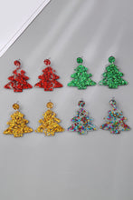 Load image into Gallery viewer, Christmas Tree Acrylic Earrings