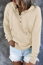 Load image into Gallery viewer, Dropped Shoulder Long Sleeve Hoodie with Pocket
