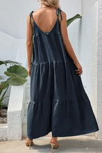 Load image into Gallery viewer, Tie-Shoulder Tiered Maxi Dress