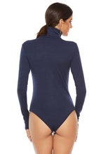 Load image into Gallery viewer, Ribbed Turtleneck Long Sleeve Bodysuit