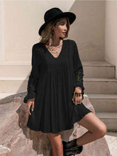 Load image into Gallery viewer, Lace Detail V-Neck Mini Dress