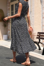 Load image into Gallery viewer, Floral Tie-Waist Ruffle Hem Dress