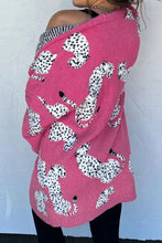 Load image into Gallery viewer, Animal Pattern Open Front Long Sleeve Cardigan
