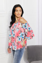 Load image into Gallery viewer, Sew In Love Full Size Fresh Take Floral Cold-Shoulder Top