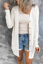 Load image into Gallery viewer, Double Take Button Down Long Sleeve Longline Cardigan