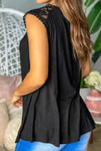 Load image into Gallery viewer, Full Size Lace Round Neck Tank