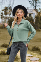 Load image into Gallery viewer, Collared Neck Long Sleeve Blouse