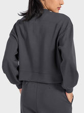 Load image into Gallery viewer, Round Neck Drop Shoulder Sports Top