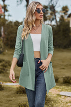 Load image into Gallery viewer, Cable-Knit Long Sleeve Cardigan with Pocket