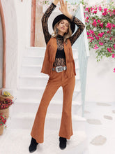 Load image into Gallery viewer, Fringe Vest and Flare Pants Set