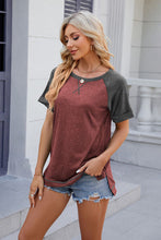 Load image into Gallery viewer, Round Neck Short Sleeve T-Shirt