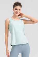 Load image into Gallery viewer, Wide Strap Round Neck Active Tank
