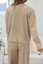 Load image into Gallery viewer, Round Neck Dropped Shoulder Top and Pants Set