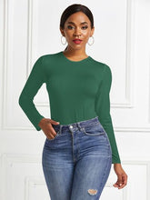 Load image into Gallery viewer, Round Neck Long Sleeve Bodysuit