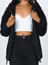 Load image into Gallery viewer, Zip-Up Drawstring Hoodie