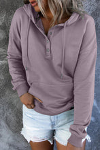 Load image into Gallery viewer, Dropped Shoulder Long Sleeve Hoodie with Pocket