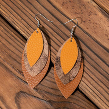 Load image into Gallery viewer, PU Leather Drop Earrings
