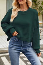 Load image into Gallery viewer, Round Neck Dropped Shoulder Sweater