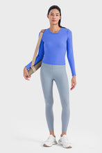 Load image into Gallery viewer, Round Neck Long Sleeve Sports Top