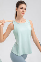 Load image into Gallery viewer, Wide Strap Round Neck Active Tank