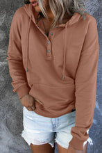 Load image into Gallery viewer, Dropped Shoulder Long Sleeve Hoodie with Pocket