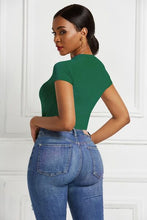 Load image into Gallery viewer, Round Neck Short Sleeve Bodysuit
