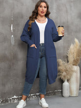 Load image into Gallery viewer, Plus Size Long Sleeve Pocketed Cardigan