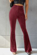Load image into Gallery viewer, Ribbed High Waist Flare Pants