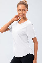 Load image into Gallery viewer, Round Neck Raglan Sleeve Active Tee