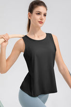 Load image into Gallery viewer, Wide Strap Round Neck Active Tank