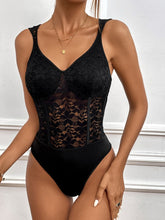 Load image into Gallery viewer, Tied Open Back Sleeveless Bodysuit