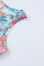 Load image into Gallery viewer, Floral Round Neck Sleeveless Dress