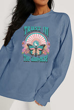 Load image into Gallery viewer, Simply Love Full Size TRUST IN THE UNIVERSE Graphic Sweatshirt