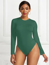 Load image into Gallery viewer, Round Neck Long Sleeve Bodysuit
