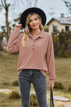 Load image into Gallery viewer, Collared Neck Long Sleeve Blouse