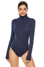 Load image into Gallery viewer, Ribbed Turtleneck Long Sleeve Bodysuit