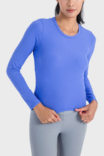 Load image into Gallery viewer, Round Neck Long Sleeve Sports Top