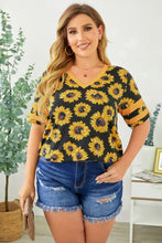 Load image into Gallery viewer, Plus Size V-Neck Tee Shirt