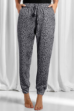 Load image into Gallery viewer, Full Size Leopard Drawstring Pocketed Pants