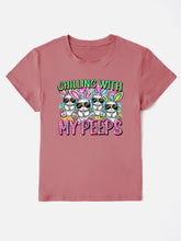 Load image into Gallery viewer, CHILLING WITH MY PEEPS Round Neck T-Shirt