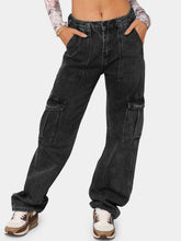 Load image into Gallery viewer, Straight Jeans with Pockets