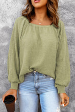 Load image into Gallery viewer, Square Neck Waffle-Knit Top