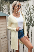 Load image into Gallery viewer, Double Take Button Down Long Sleeve Longline Cardigan