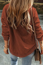 Load image into Gallery viewer, Drawstring Kangaroo Pocket Dropped Shoulder Hoodie