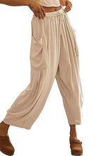 Load image into Gallery viewer, Full Size Pocketed Drawstring Wide Leg Pants